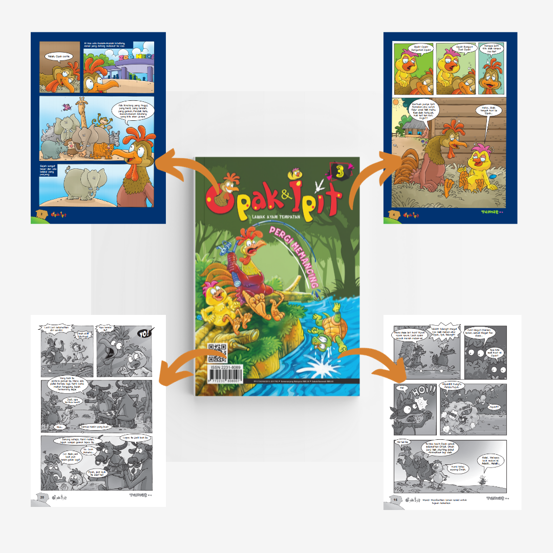 Komik Opak Ipit Siri 1 - 5