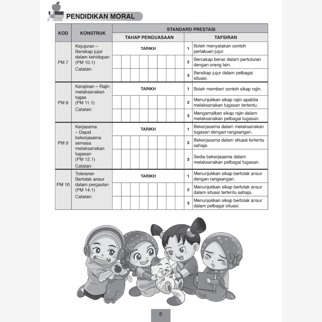 Buku Rekod Pentaksiran Murid Prasekolah