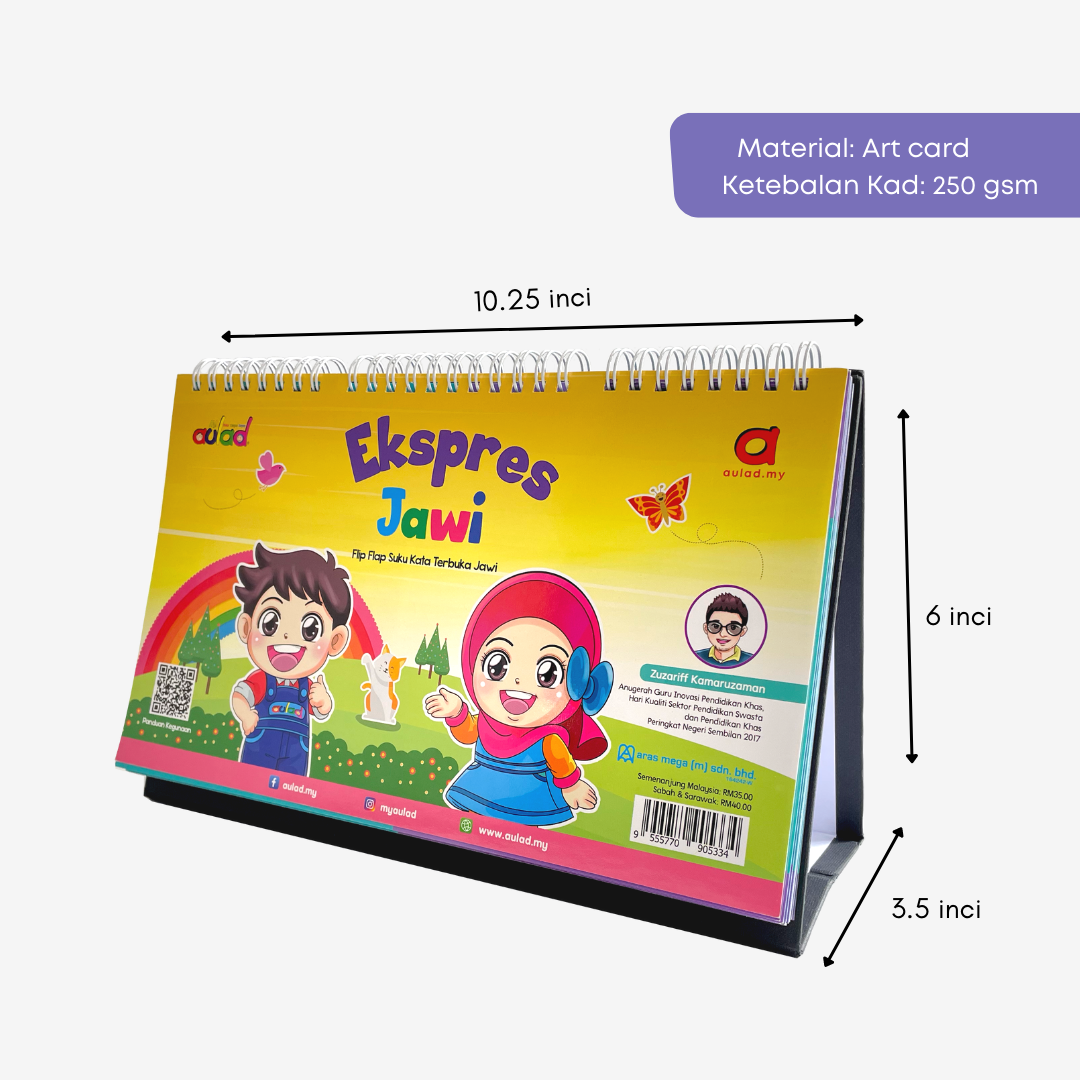 Ekspres Jawi - Flip Flap Suku Kata Terbuka Jawi