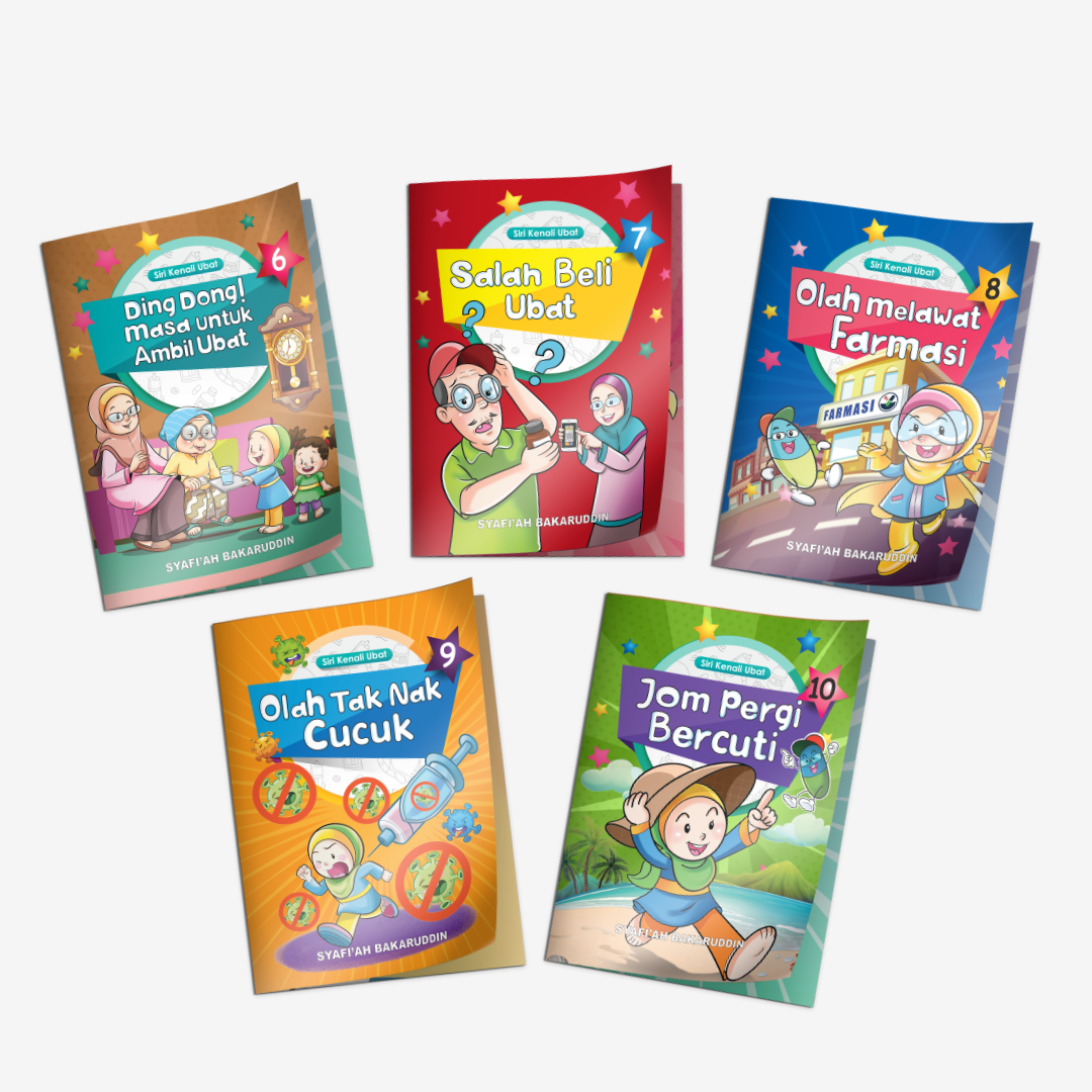 Set Siri Kenali Ubat 6 hingga 10 (5 Buku)