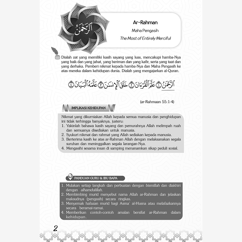 Penghayatan Asma'u'llahi'l-Husna dalam Pembinaan Karakter
