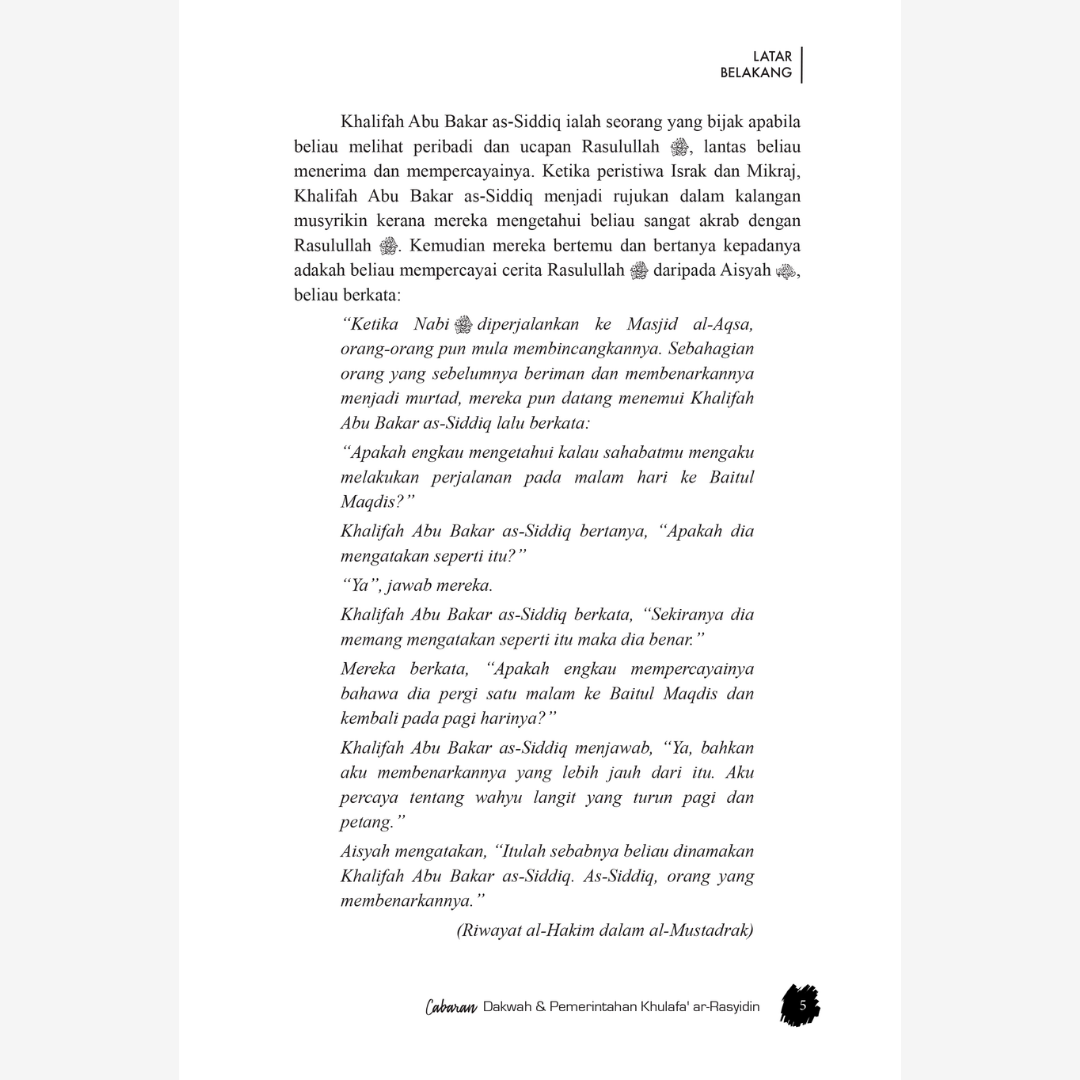 Cabaran Dakwah Pemerintahan Khulafa ar-Rasyidin