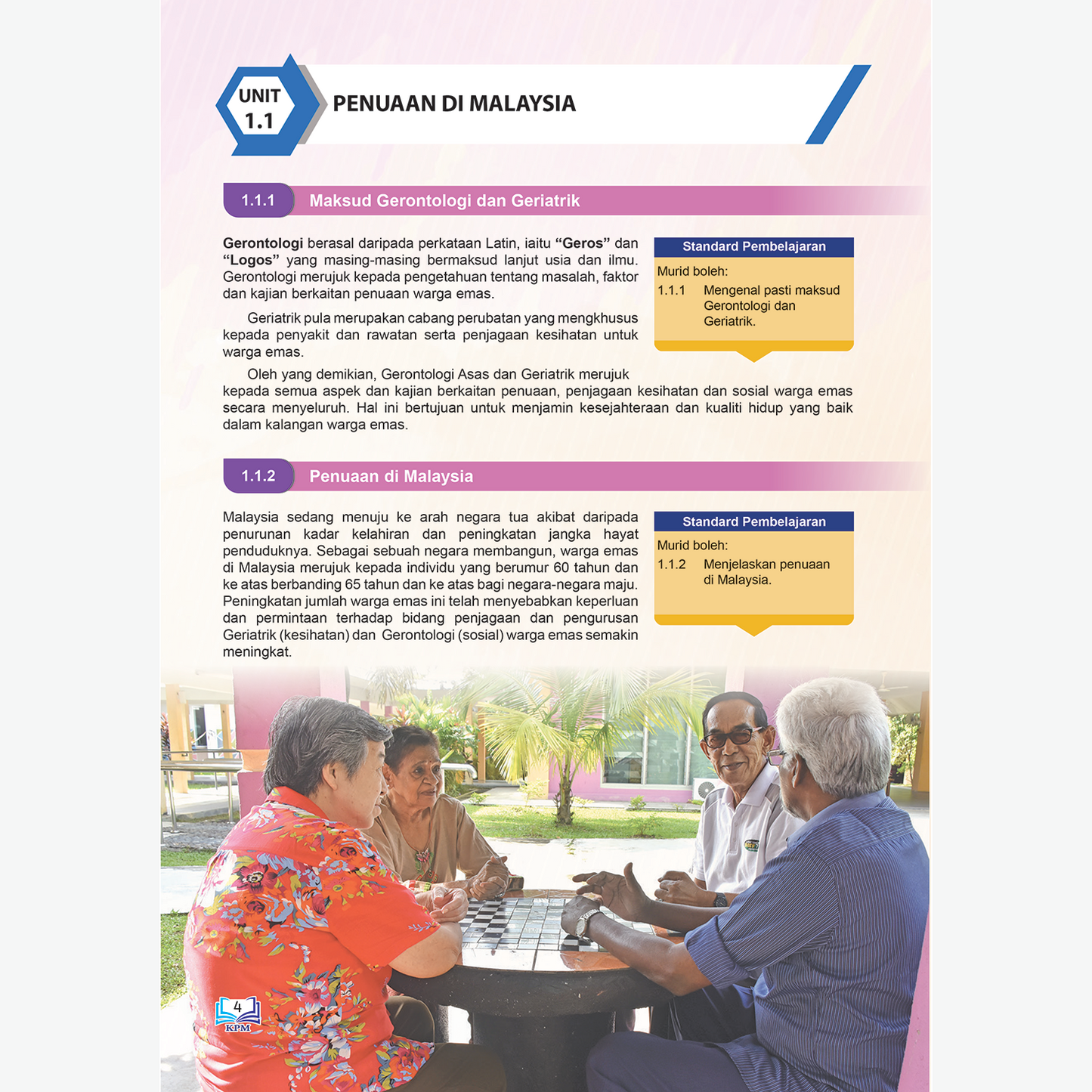 GERONTOLOGI ASAS DAN GERIATRIK TINGKATAN 4 & 5 (BUKU TEKS MPV)