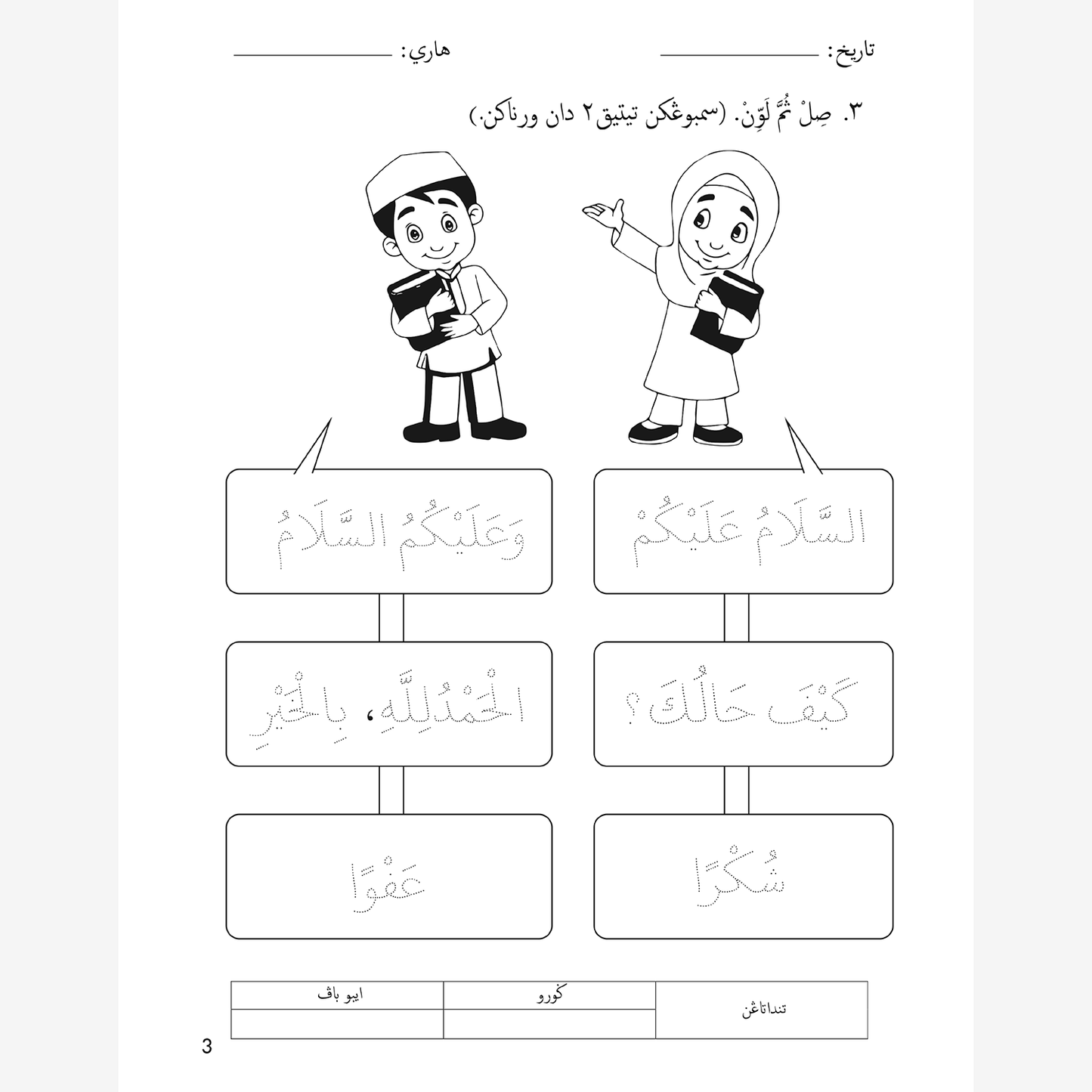 Lembaran Kerja Prasekolah: Al-Lughatul Arabiah