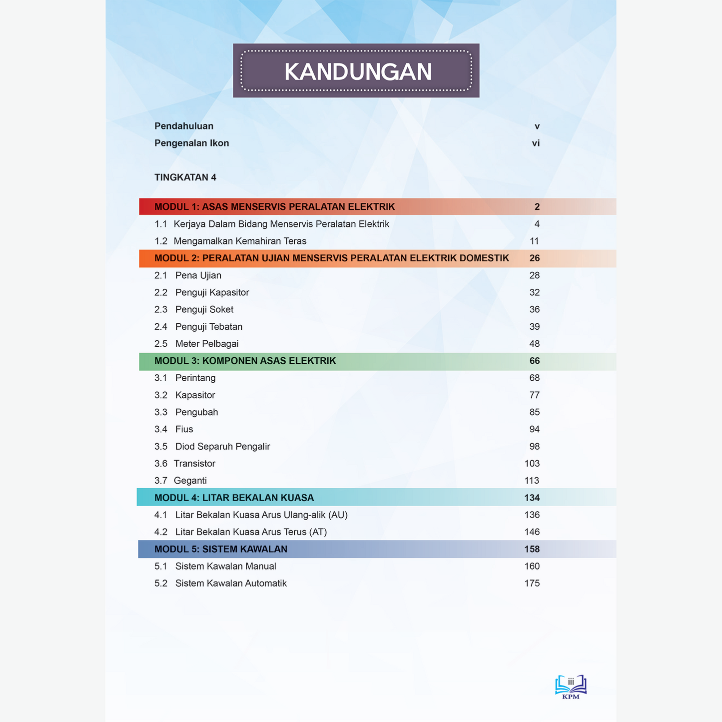 MENSERVIS PERALATAN ELEKTRIK DOMESTIK TING 4 DAN 5 (BUKU TEKS MPV)