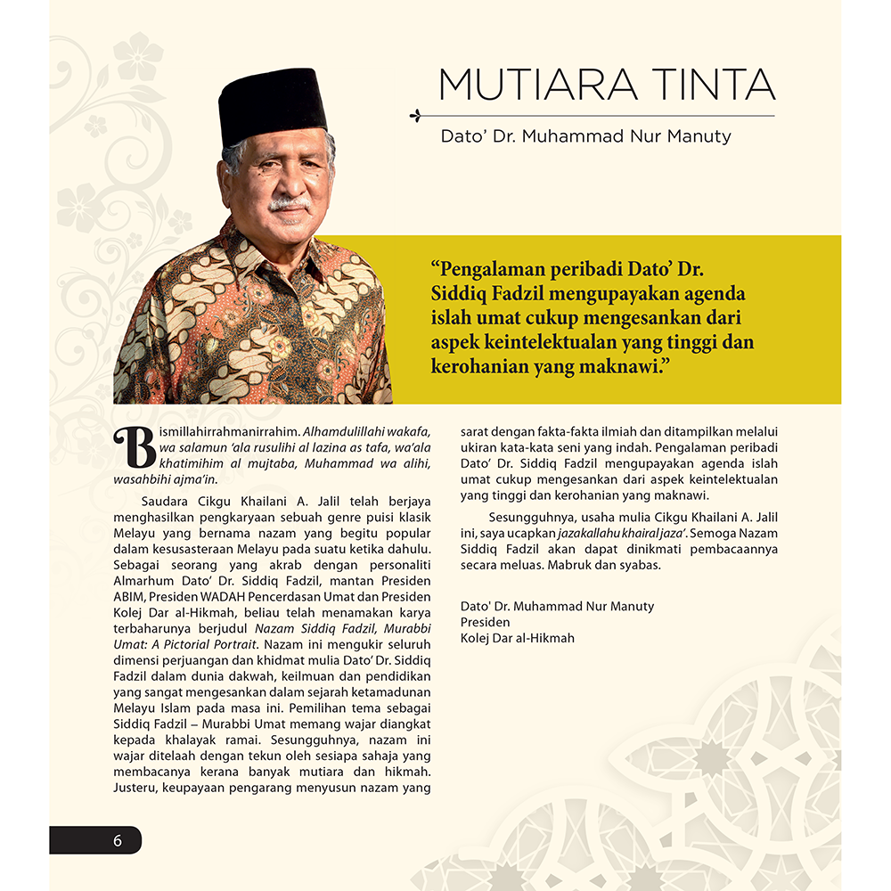 Nazam Siddiq Fadzil: Murabbi Umat