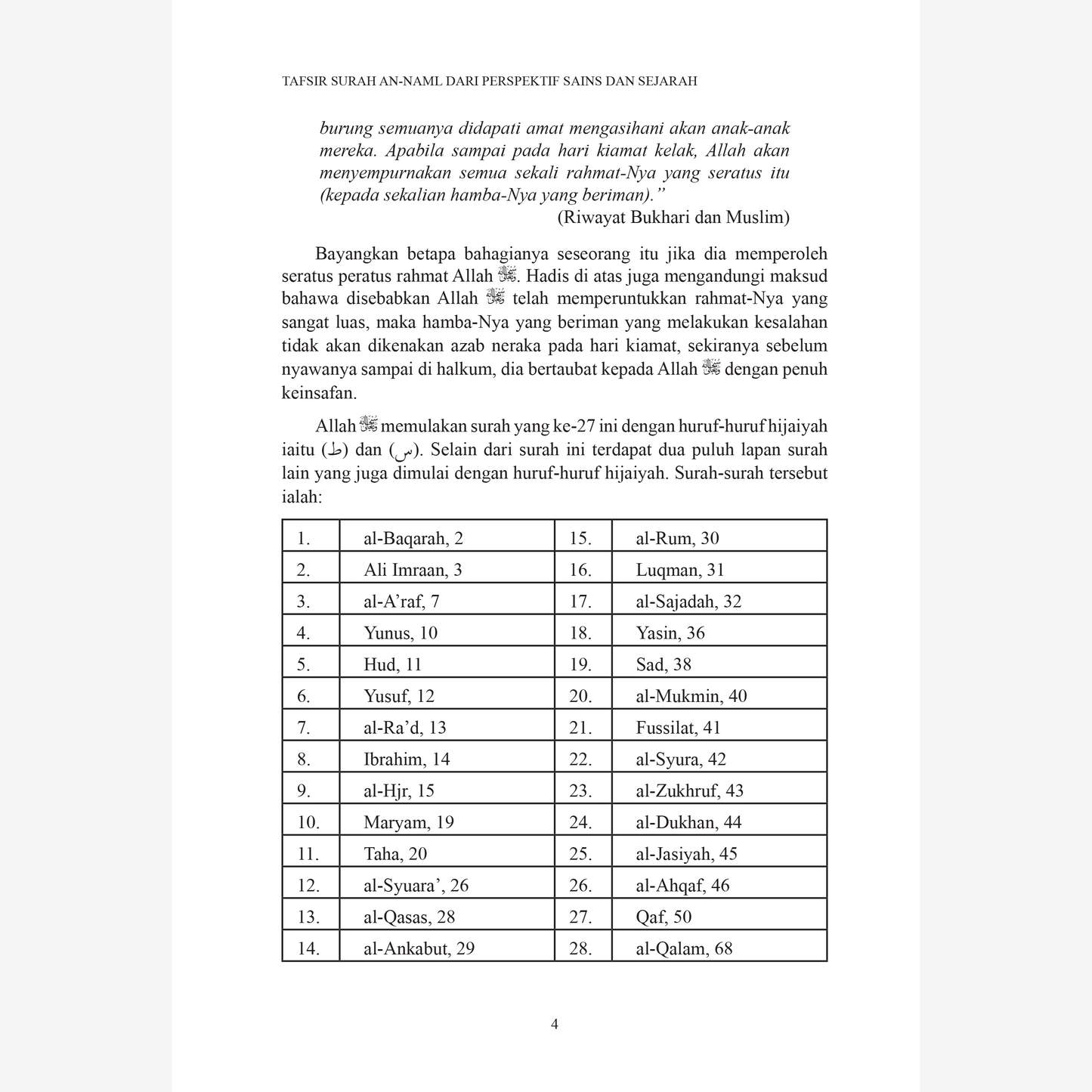 Tafsir Surah al-Naml Dari Perspektif Sains Dan Sejarah