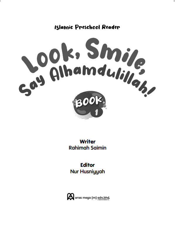 Islamic Preschool Readers Book 1 | Look, Smile, Say Alhamdulillah!