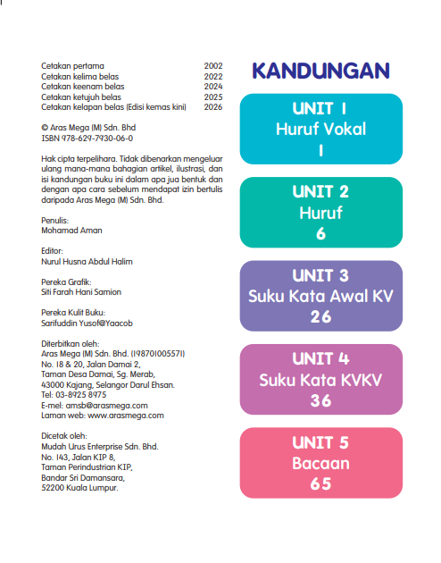 Bacaan Bestari Buku 1 | KP2026
