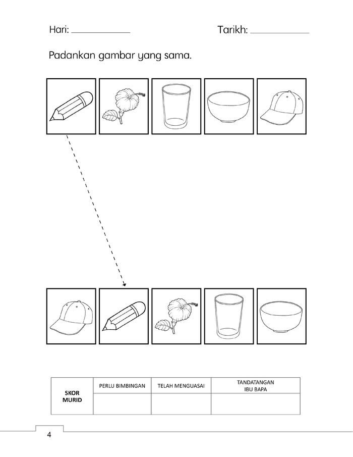 Lembaran Kerja Prasekolah: Matematik